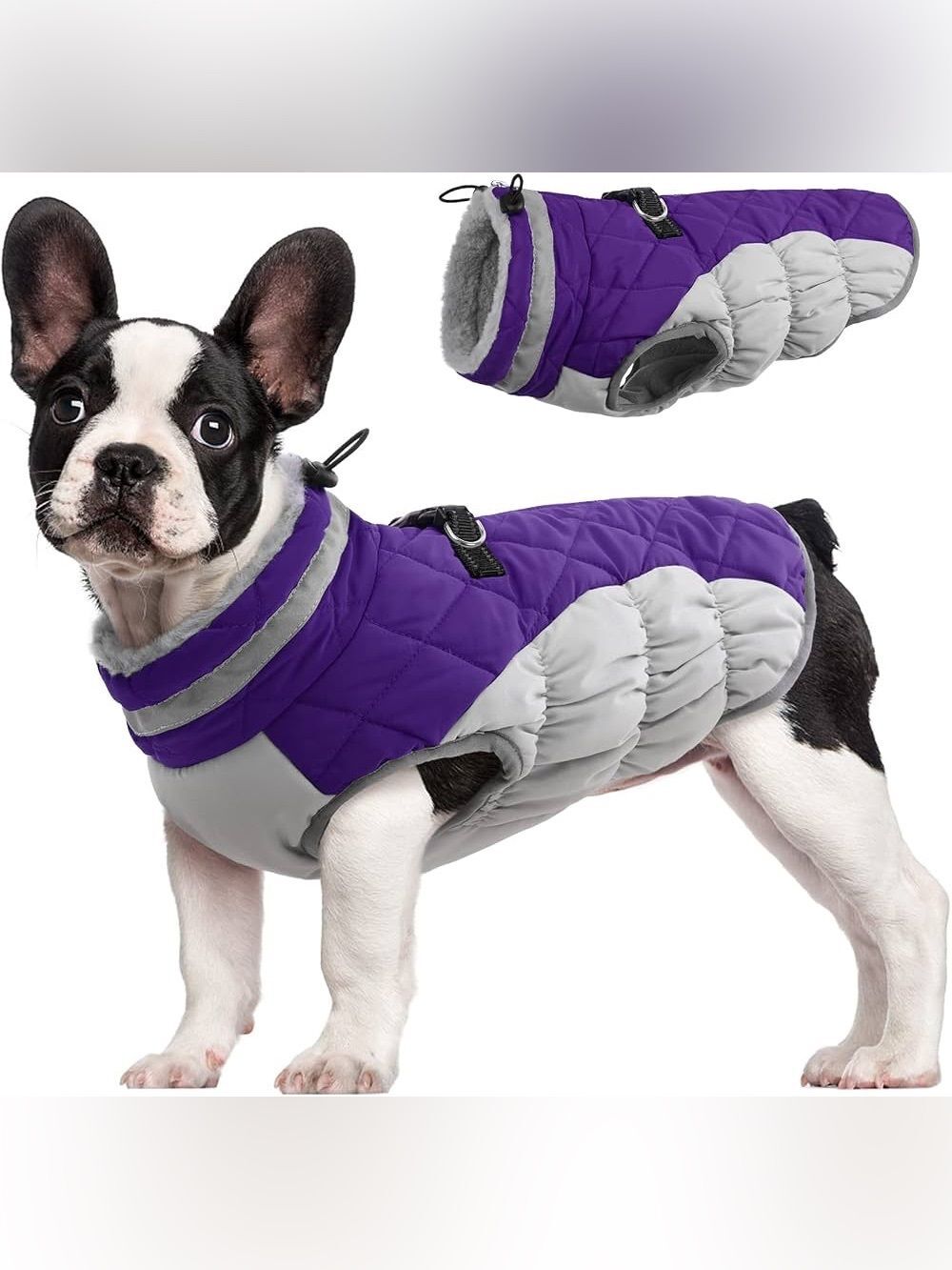 NWT Fuamey Fleece Dog Coat Jacket Purple Medium Dogs